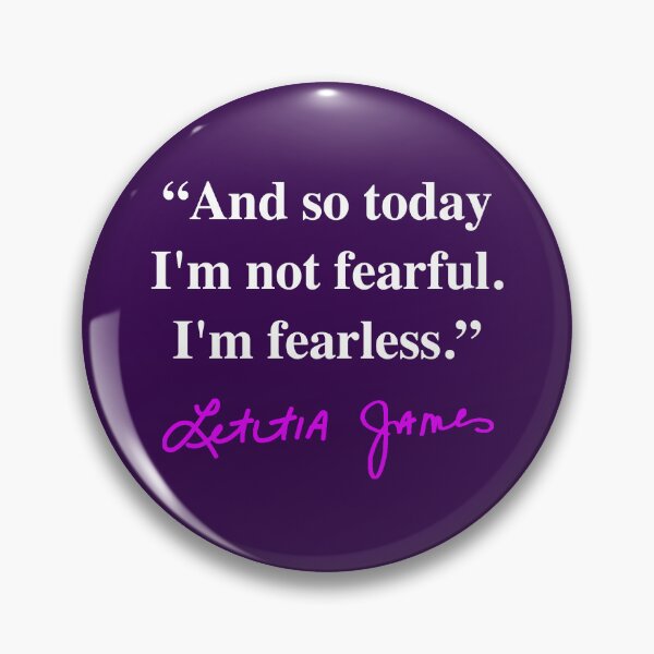 Item preview, Tish James - I'm fearless- Quote (violet signature) designed and sold by Thelittlelord.