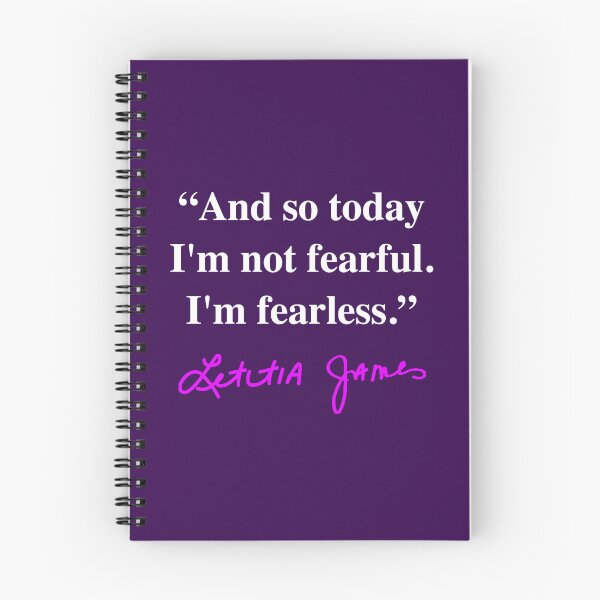 Item preview, Tish James - I'm fearless- Quote (violet signature) designed and sold by Thelittlelord.