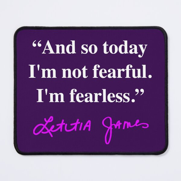 Item preview, Tish James - I'm fearless- Quote (violet signature) designed and sold by Thelittlelord.