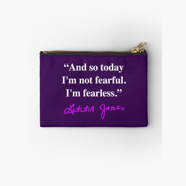 Item preview, Tish James - I'm fearless- Quote (violet signature) designed and sold by Thelittlelord.