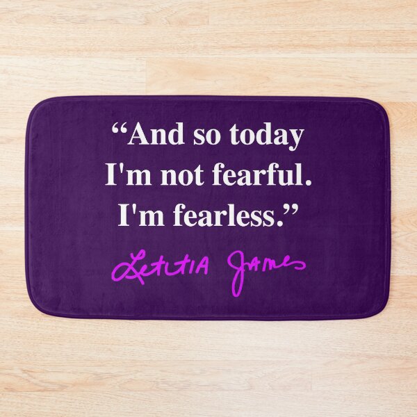 Item preview, Tish James - I'm fearless- Quote (violet signature) designed and sold by Thelittlelord.