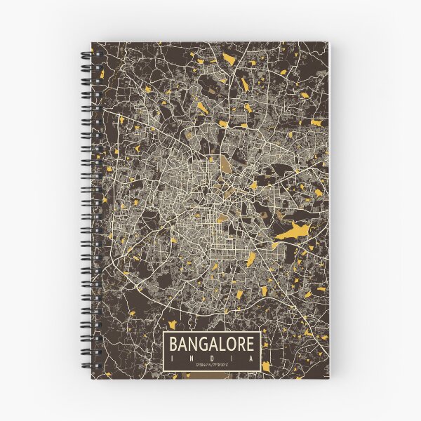 Item preview, Bangalore City Map of India - Pastel designed and sold by deMAP.