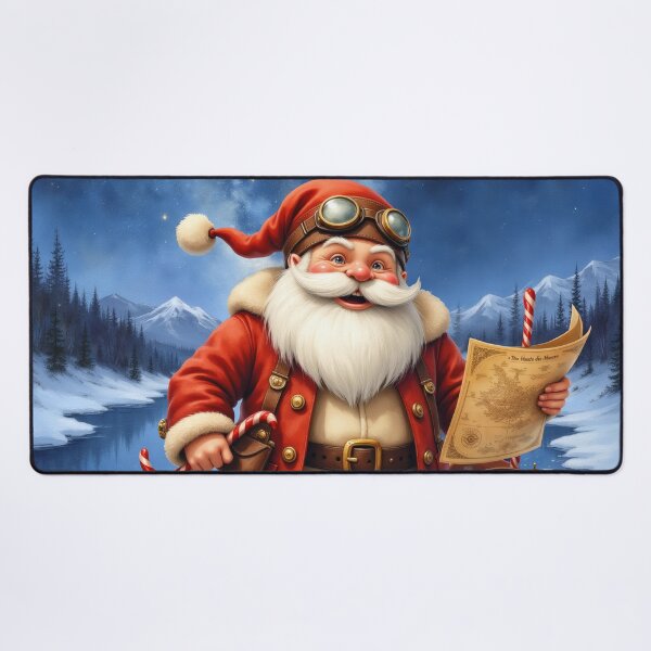 Item preview, Steampunk Santa Claus – Vintage Christmas Adventure Art designed and sold by nicky2342.