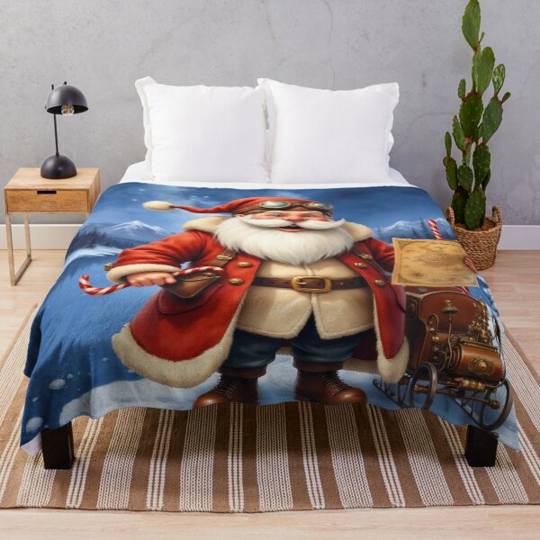 Item preview, Steampunk Santa Claus – Vintage Christmas Adventure Art designed and sold by nicky2342.