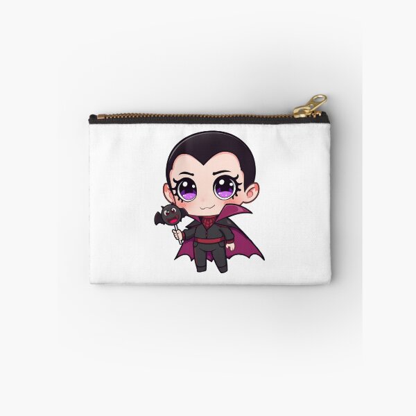 Item preview, Cute Chibi Vampire with Bat Lollipop – Kawaii Halloween Cartoon Character Art designed and sold by ArtSparkCo.
