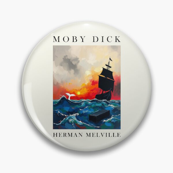 Item preview, Moby Dick Herman Melville Inspired Classic Literature designed and sold by kakarikihill.