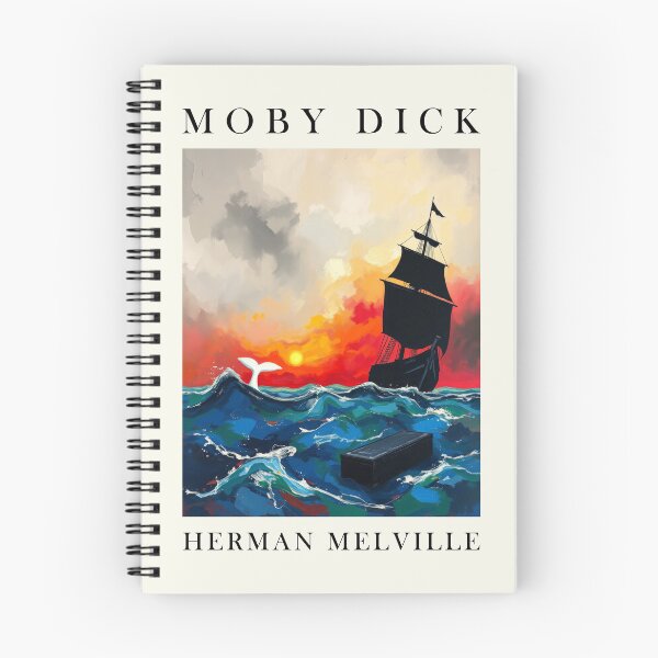 Item preview, Moby Dick Herman Melville Inspired Classic Literature designed and sold by kakarikihill.
