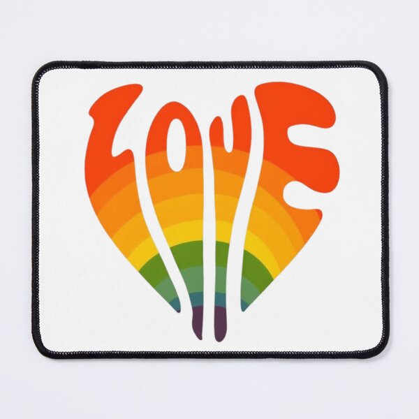 Item preview, Rainbow LGBT Heart Love Pride Flag Art designed and sold by EchoPrint Co..