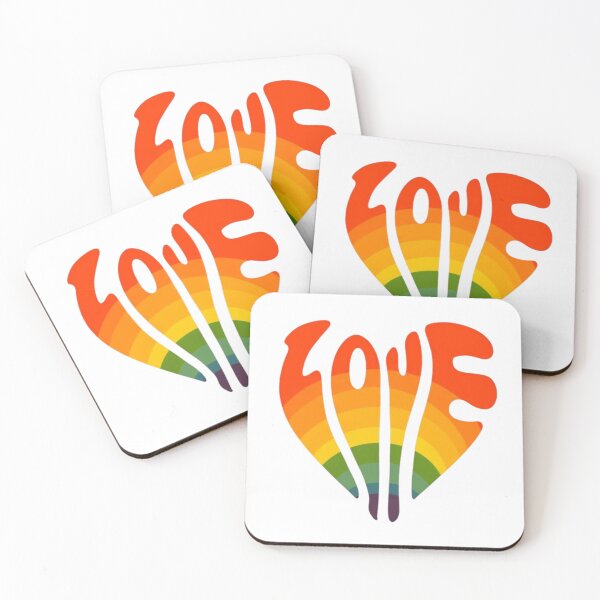 Item preview, Rainbow LGBT Heart Love Pride Flag Art designed and sold by EchoPrint Co..