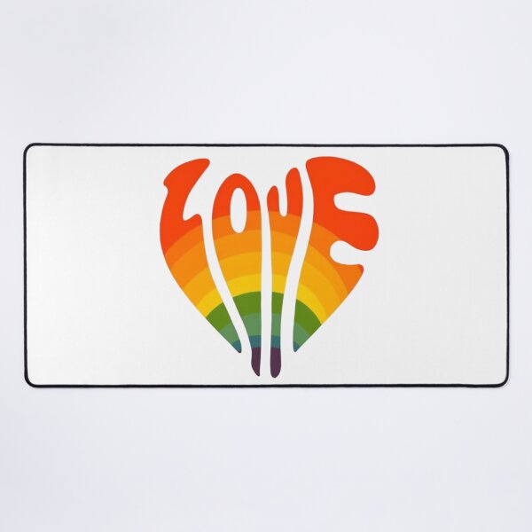 Item preview, Rainbow LGBT Heart Love Pride Flag Art designed and sold by EchoPrint Co..