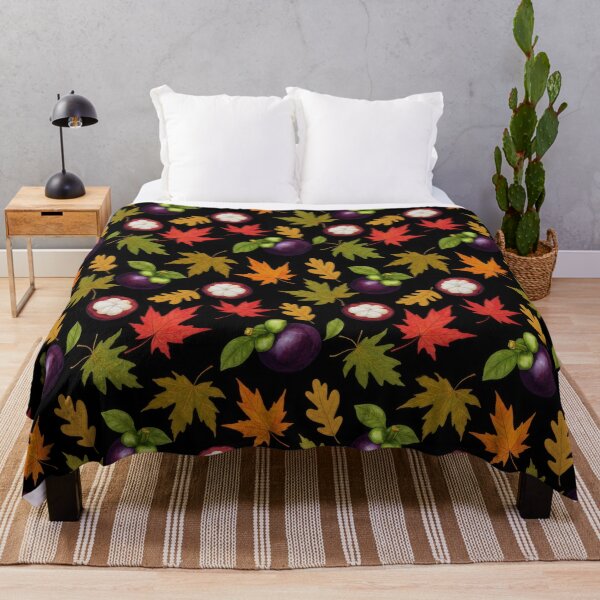 Item preview, Mangosteen Fruit and Autumn leaves designed and sold by scicilysimonee.