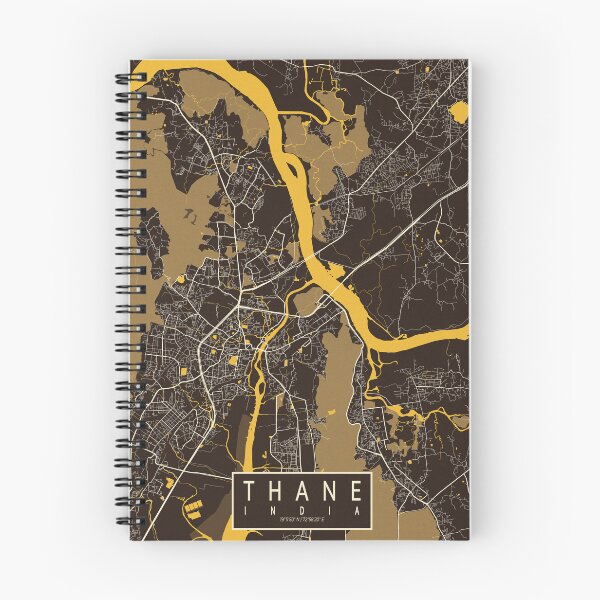 Item preview, Thane City Map of Maharashtra, India - Pastel designed and sold by deMAP.