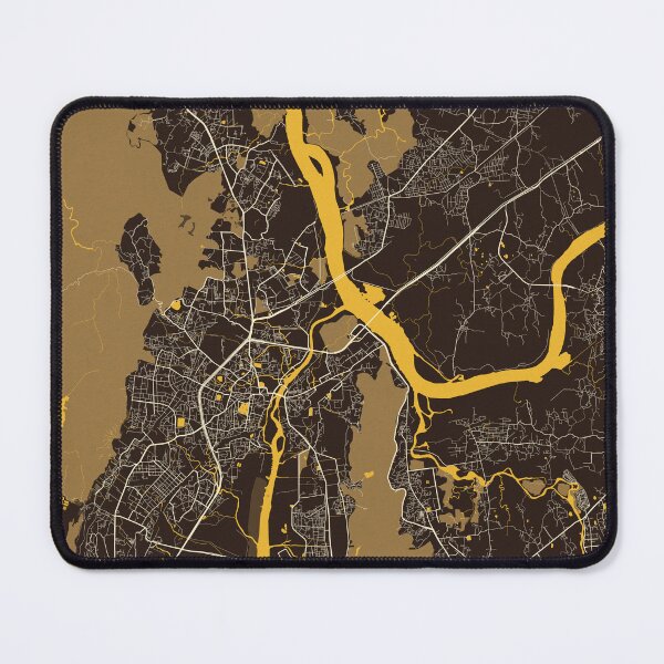Item preview, Thane City Map of Maharashtra, India - Pastel designed and sold by deMAP.