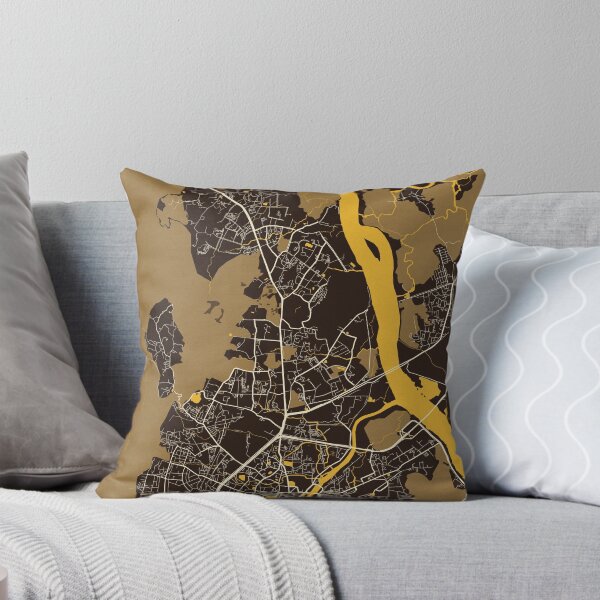 Item preview, Thane City Map of Maharashtra, India - Pastel designed and sold by deMAP.