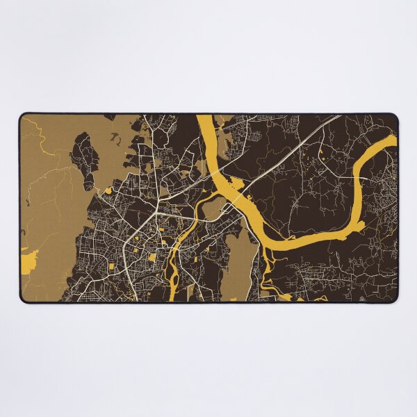Item preview, Thane City Map of Maharashtra, India - Pastel designed and sold by deMAP.
