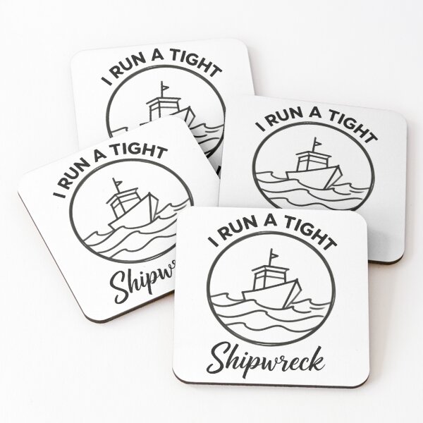 Item preview, I Run a Tight Shipwreck Funny Saying Mom Chaos designed and sold by SkeletonsDanger.