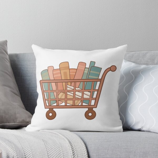 Item preview, Book Lover Shopping Cart designed and sold by PinFlick.