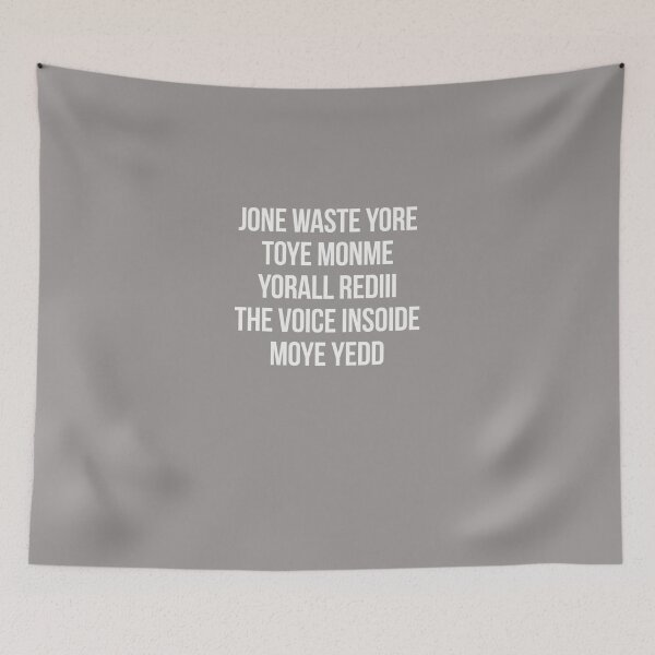Item preview, JONE-WASTE-YORE-TOYE-MONME-YORALL-REDIII-THE-VOICE-INSOIDE-MOYE-YEDD-T-SHIRT designed and sold by henryse97.