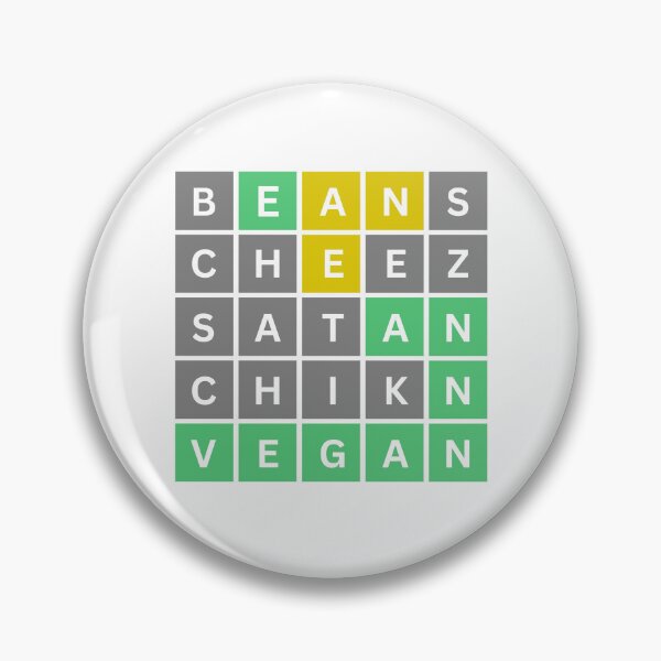 Item preview, Vegan Word Game Remix Design | Funny Plant Based Beans Cheez Satan Chikn Design designed and sold by VegancoreGoods.