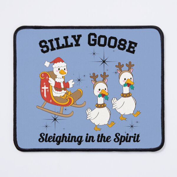 Item preview, Silly Goose Santa Reindeer Sleighing in the Christmas Spirit designed and sold by Forevermore.