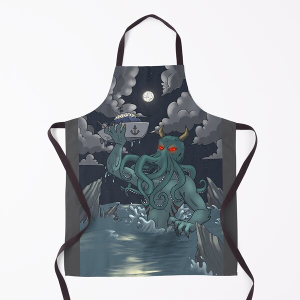Item preview, Cthulhu Monster under full Moon designed and sold by HBOriginalsArt.