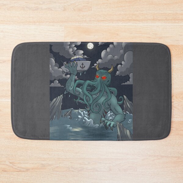 Item preview, Cthulhu Monster under full Moon designed and sold by HBOriginalsArt.
