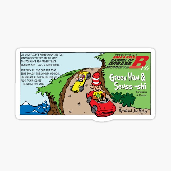 Green Ham & Seuss-shi Sticker