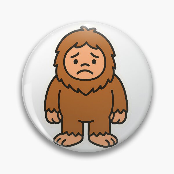 Item preview, Sadsquatch – Cute Sad Bigfoot Sticker designed and sold by Aramsee.