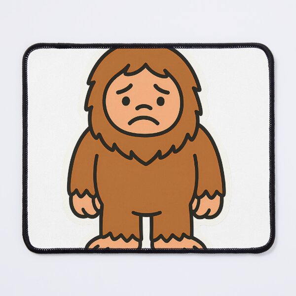 Item preview, Sadsquatch – Cute Sad Bigfoot Sticker designed and sold by Aramsee.