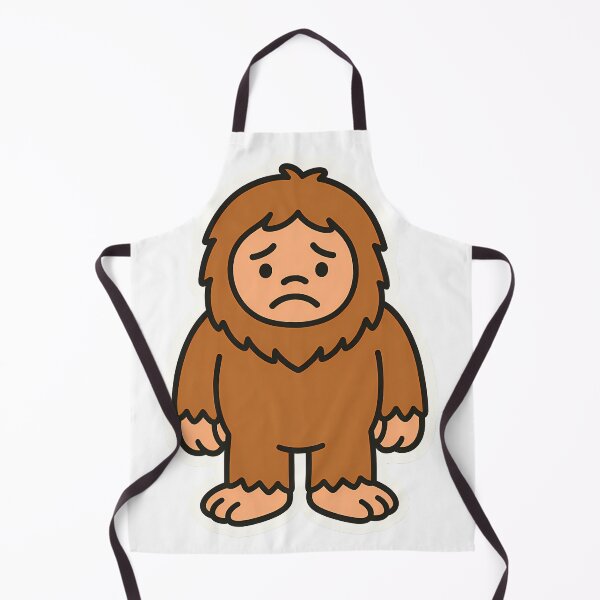 Item preview, Sadsquatch – Cute Sad Bigfoot Sticker designed and sold by Aramsee.
