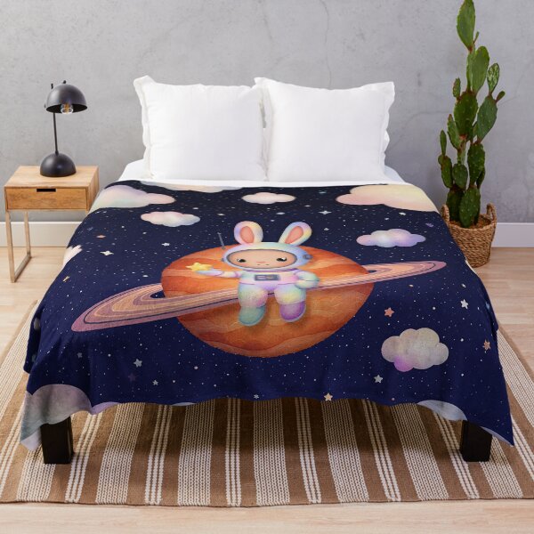 Item preview, Bunny Astronaut and the Star of Saturn designed and sold by Whimsical Hug.