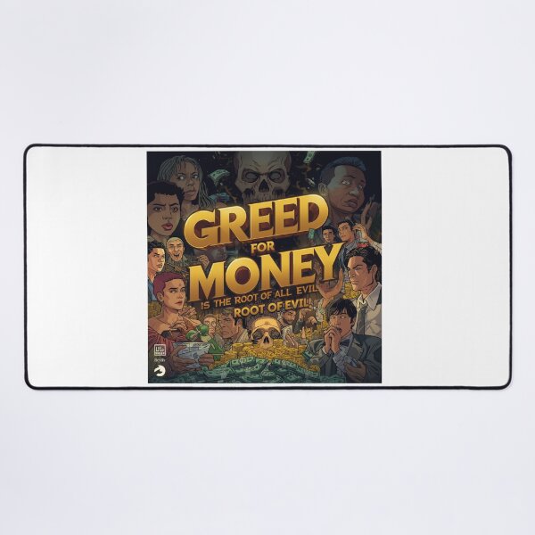 Item preview, “Greed for Money – The Root of All Evil | Bold Motivational Art” designed and sold by GloboStyle Design .