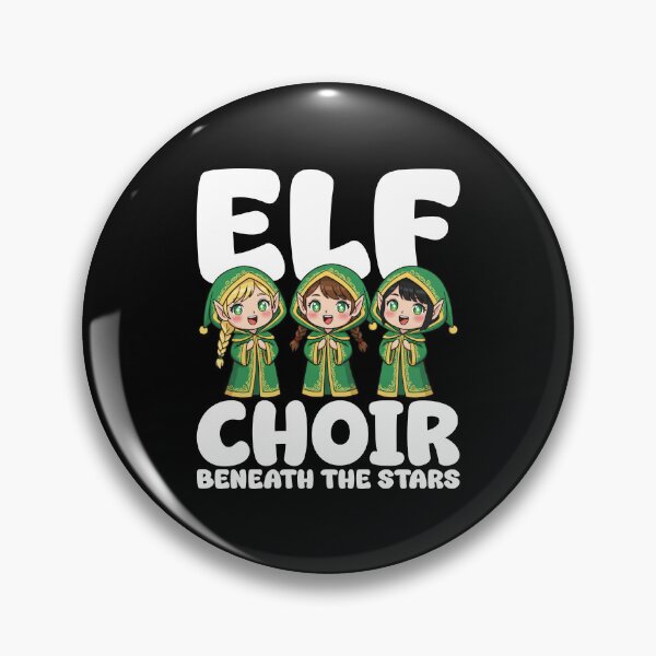 Item preview, ELF CHOIR BENEATH THE STARS - CHRISTMAS ELF designed and sold by KEF Custom.