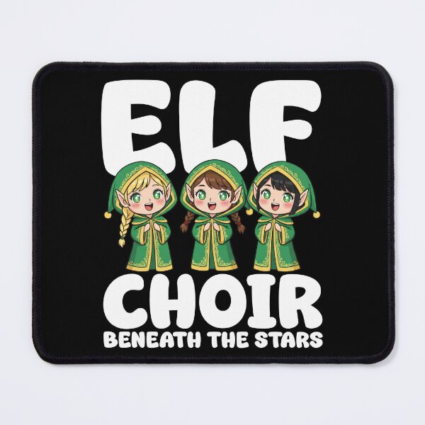 Item preview, ELF CHOIR BENEATH THE STARS - CHRISTMAS ELF designed and sold by KEF Custom.