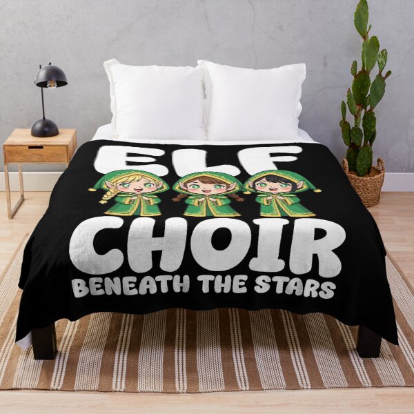Item preview, ELF CHOIR BENEATH THE STARS - CHRISTMAS ELF designed and sold by KEF Custom.