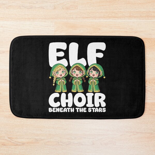 Item preview, ELF CHOIR BENEATH THE STARS - CHRISTMAS ELF designed and sold by KEF Custom.