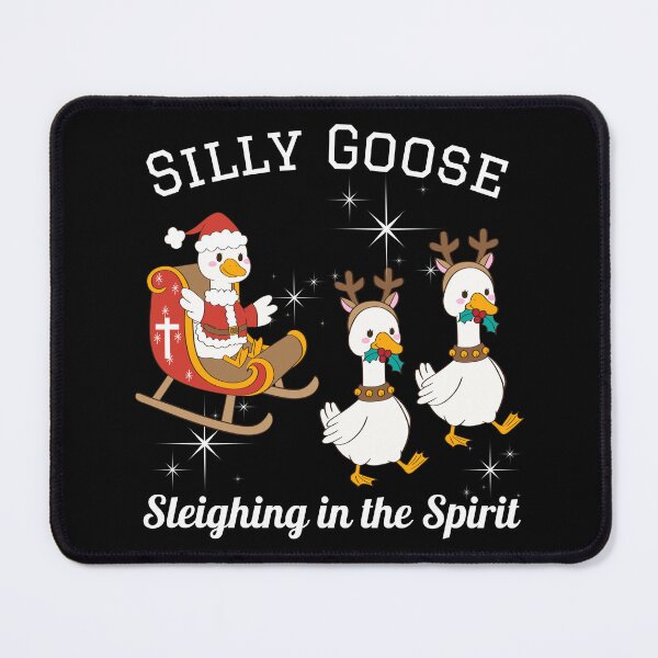 Item preview, Silly Goose Santa Reindeer Sleighing in the Christmas Spirit designed and sold by Forevermore.