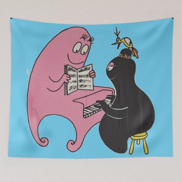 Item preview, Barbapapa spielt Klavier - Jahrgang designed and sold by DieViolettHund.