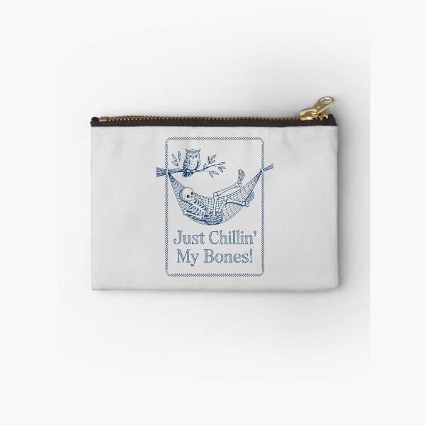 Item preview, Funny Skeleton Relaxation Moment – Whimsical Halloween Calm designed and sold by SplashTastic.