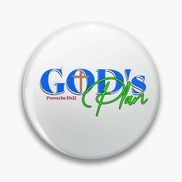Item preview, God's Plan Proverbs 19:21 (black font) designed and sold by MoonsunCraft.