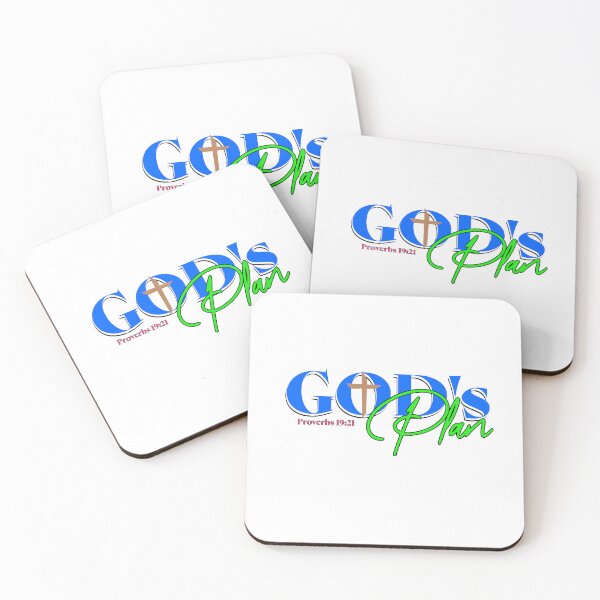 Item preview, God's Plan Proverbs 19:21 (black font) designed and sold by MoonsunCraft.