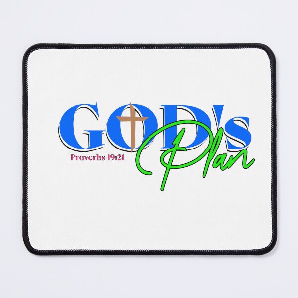 Item preview, God's Plan Proverbs 19:21 (black font) designed and sold by MoonsunCraft.