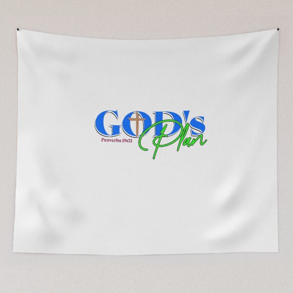 Item preview, God's Plan Proverbs 19:21 (black font) designed and sold by MoonsunCraft.