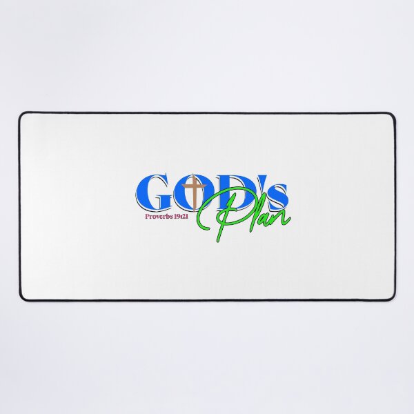 Item preview, God's Plan Proverbs 19:21 (black font) designed and sold by MoonsunCraft.