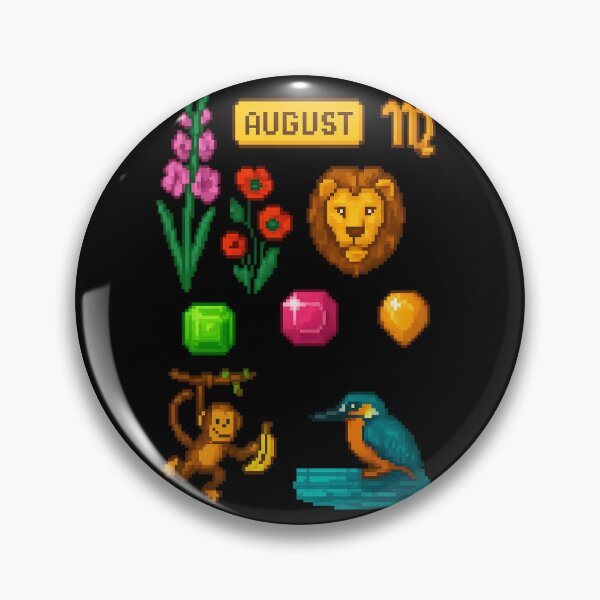 Item preview, Retro Pixel August designed and sold by BrushAndBreathe.