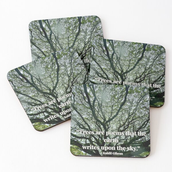 Item preview, Trees Are Poems — Kahlil Gibran Nature Quote Art Print designed and sold by TrisaThyme.