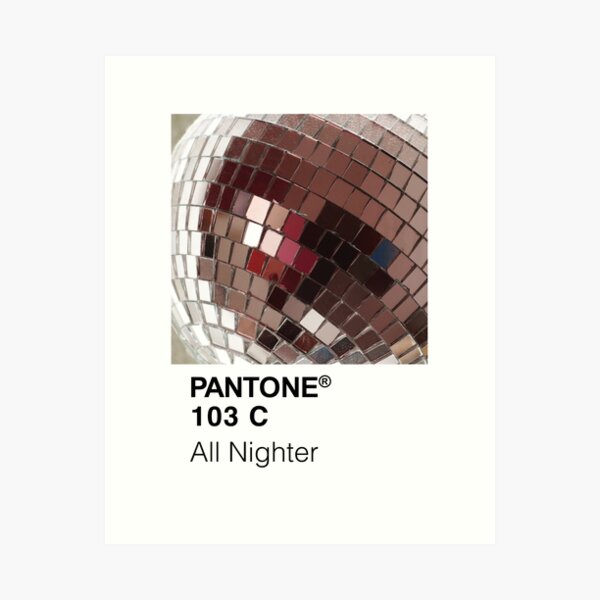 Color Swatch - All Nighter Disco Art Print