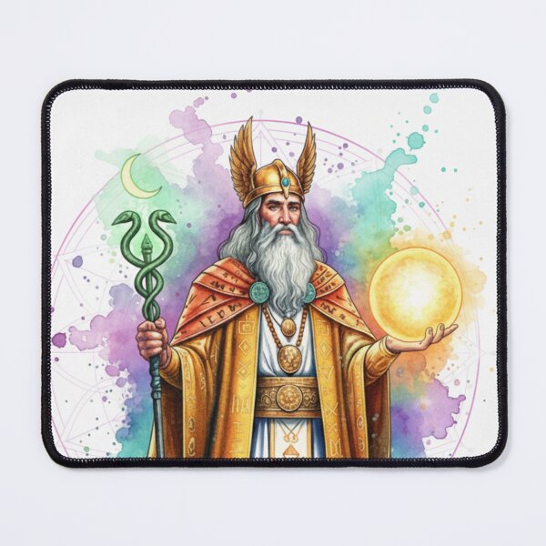 Item preview, Hermes Trismegistus (Watercolor Color) designed and sold by AlquimiaSolar.