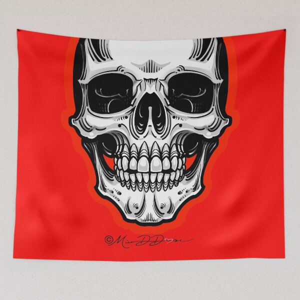 Item preview, Skull with Red designed and sold by MetroInk.