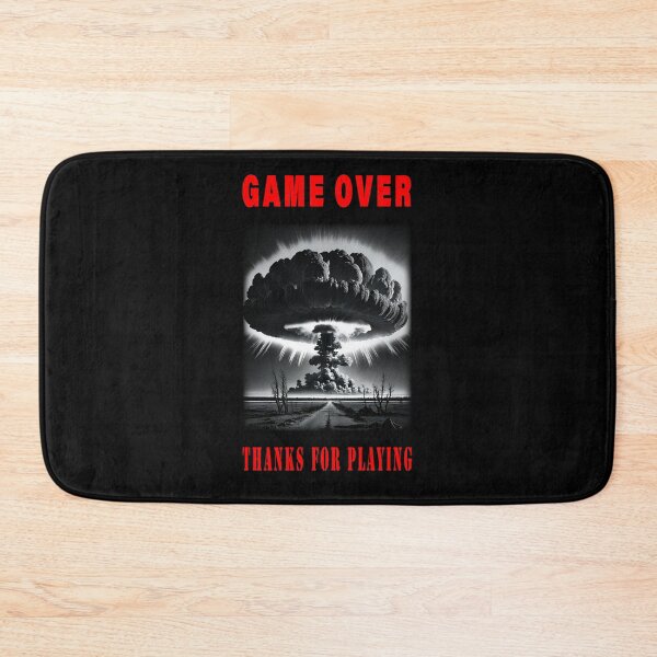 Item preview, GAME OVER Nuclear Apocalypse Graphic | Dystopian Goth Gamer T-Shirt designed and sold by Go Easy Apparel.